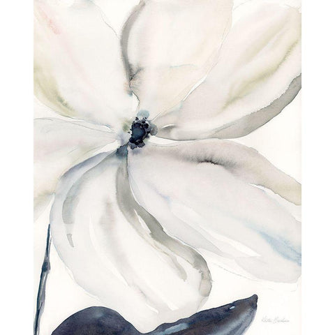 Daybreak Bloom I White Modern Wood Framed Art Print by Brockmon, Kristen