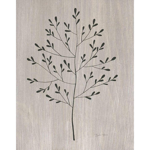 Leaves and Wood II Gold Ornate Wood Framed Art Print with Double Matting by Gunn, Kourtni