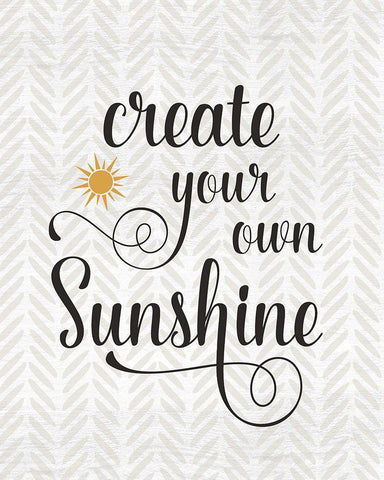Create Your Own Sunshine Black Ornate Wood Framed Art Print with Double Matting by Carpentieri, Natalie