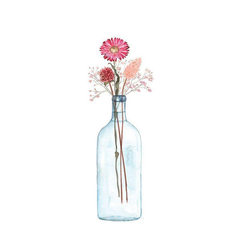 Picked Some Flower I Black Modern Wood Framed Art Print with Double Matting by Jill, Susan