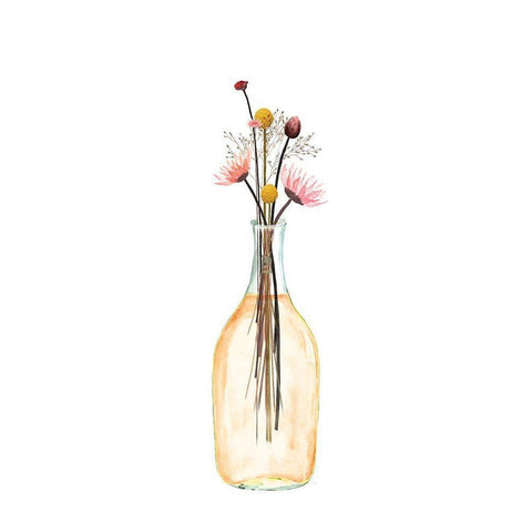 Picked Some Flowers II Black Modern Wood Framed Art Print by Jill, Susan