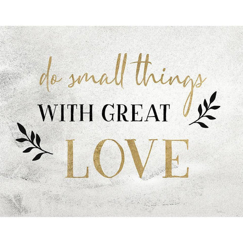 Small Things Gold Gold Ornate Wood Framed Art Print with Double Matting by Carpentieri, Natalie