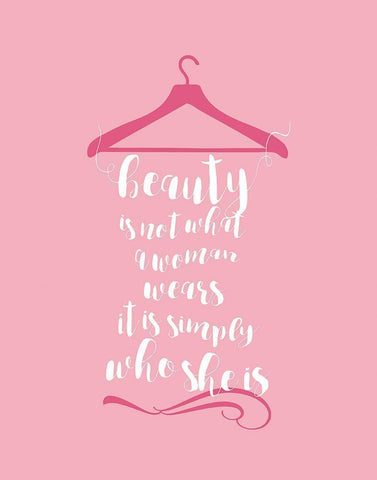 Beauty in Pink Black Ornate Wood Framed Art Print with Double Matting by Designs, CAD