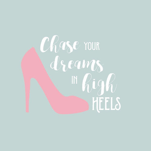 Chase Your Dreams White Modern Wood Framed Art Print with Double Matting by Murray, Amanda