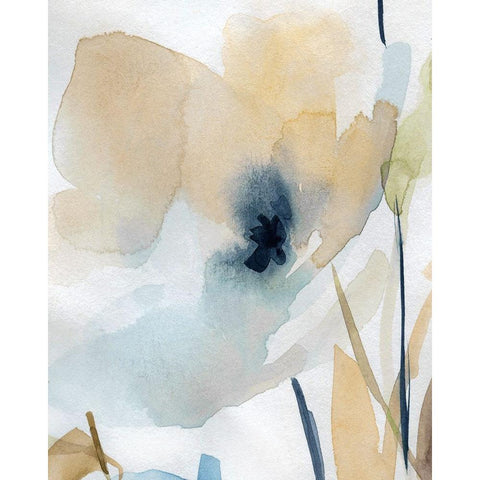 Blooming Wash II White Modern Wood Framed Art Print by Robinson, Carol