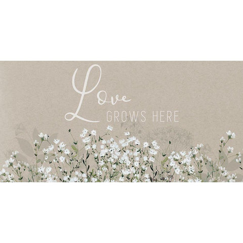 Bouquet of Love Black Modern Wood Framed Art Print with Double Matting by Finn, Livi