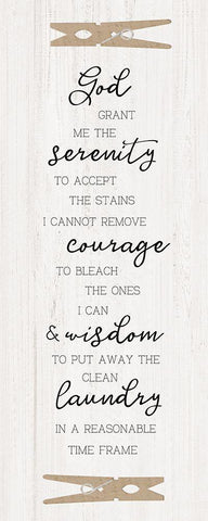 Laundry Serenity White Modern Wood Framed Art Print with Double Matting by CAD Designs