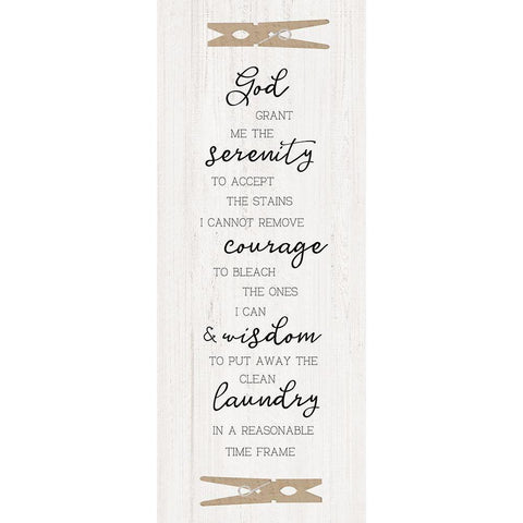 Laundry Serenity Black Modern Wood Framed Art Print with Double Matting by CAD Designs