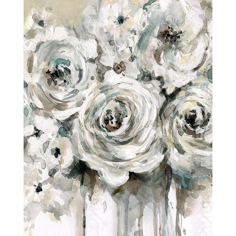 Soft Fragrance II White Modern Wood Framed Art Print by Robinson, Carol