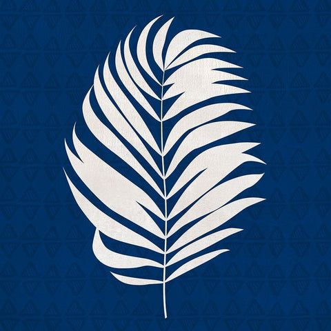 Midnight Palm I Black Modern Wood Framed Art Print with Double Matting by Jill, Susan