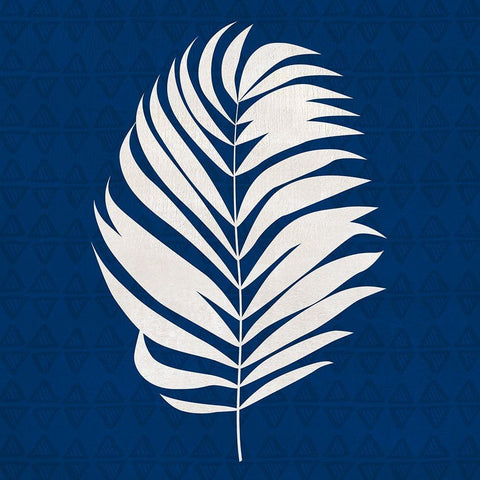 Midnight Palm I Black Ornate Wood Framed Art Print with Double Matting by Jill, Susan