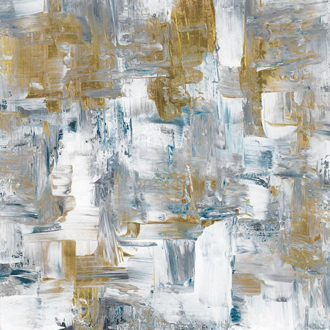 Energy White Modern Wood Framed Art Print by Chang, Stella