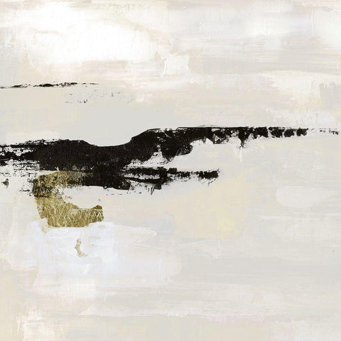 Saffron Summer Gold Ornate Wood Framed Art Print with Double Matting by Tava Studios