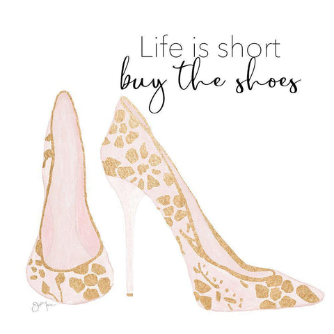 Buy the Shoes Black Modern Wood Framed Art Print by Tava Studios