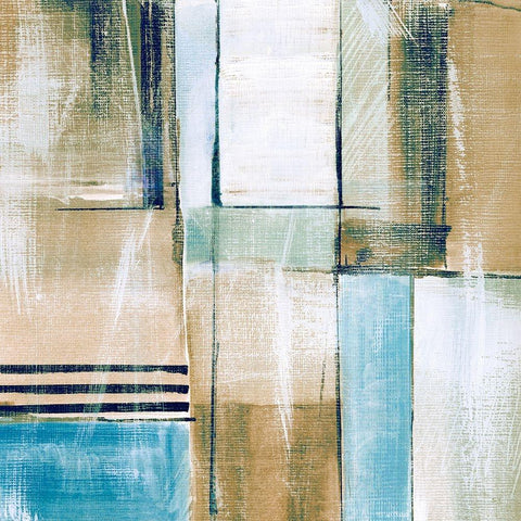 Paths I White Modern Wood Framed Art Print by Jill, Susan