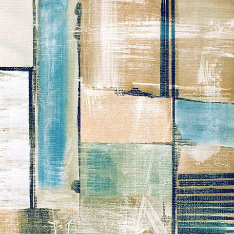 Paths II Black Modern Wood Framed Art Print with Double Matting by Jill, Susan