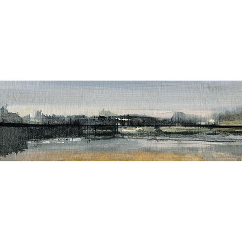 River Cross White Modern Wood Framed Art Print by Jill, Susan