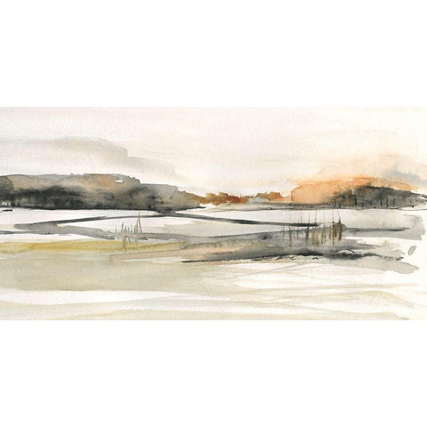 Turnwood Clearing Black Modern Wood Framed Art Print with Double Matting by Jill, Susan