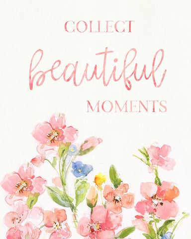 Beautiful Moments White Modern Wood Framed Art Print with Double Matting by Swatland, Sally