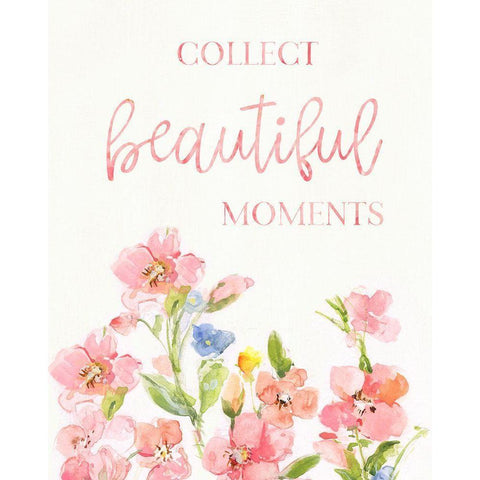 Beautiful Moments White Modern Wood Framed Art Print by Swatland, Sally