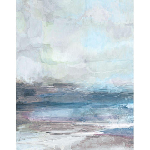 Valle Azzurra White Modern Wood Framed Art Print by Butler, John