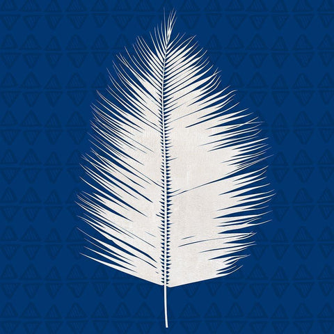 Midnight Palm III White Modern Wood Framed Art Print by Jill, Susan