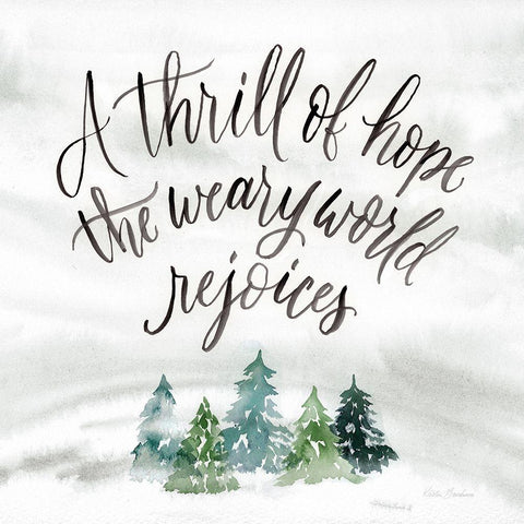 Thrill of Hope Black Modern Wood Framed Art Print with Double Matting by Brockmon, Kristen