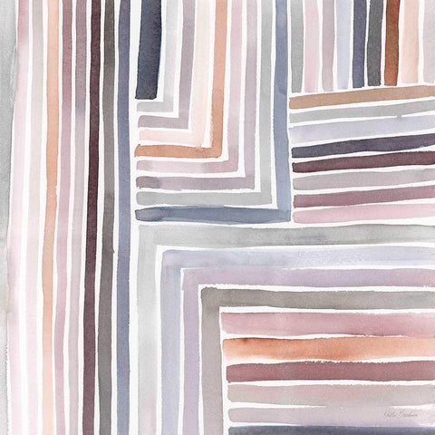 Abstract Line II Black Modern Wood Framed Art Print by Brockmon, Kristen