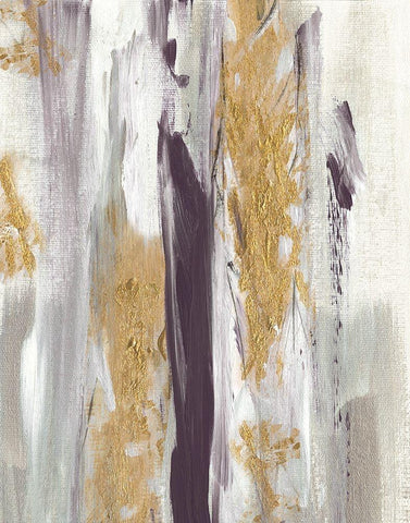 Tumultuous Amethyst II Black Ornate Wood Framed Art Print with Double Matting by Jill, Susan