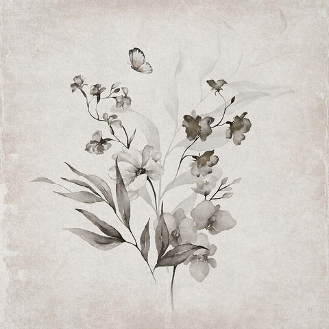 Vintage Arrangement II White Modern Wood Framed Art Print by Jill, Susan