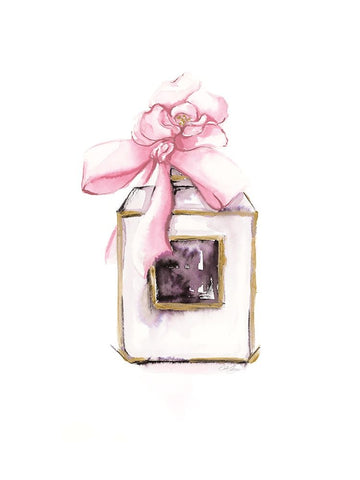 Eau De Toilette White Modern Wood Framed Art Print with Double Matting by Chang, Stella