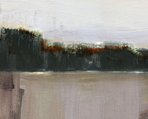 At Dusk Turnwood  White Modern Wood Framed Art Print with Double Matting by Jill, Susan