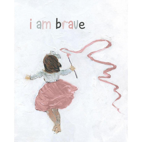 Girl Catching Wind Black Modern Wood Framed Art Print by Swatland, Sally