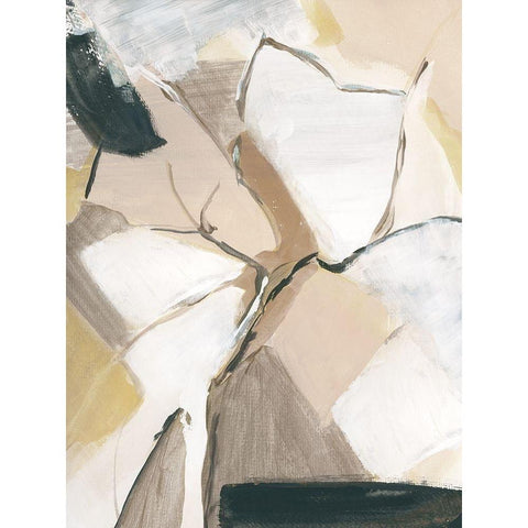 Marble Lines I White Modern Wood Framed Art Print by Chang, Stella