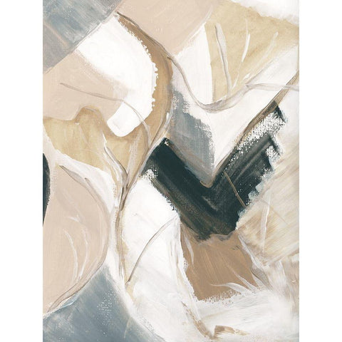 Marble Lines II Black Modern Wood Framed Art Print by Chang, Stella