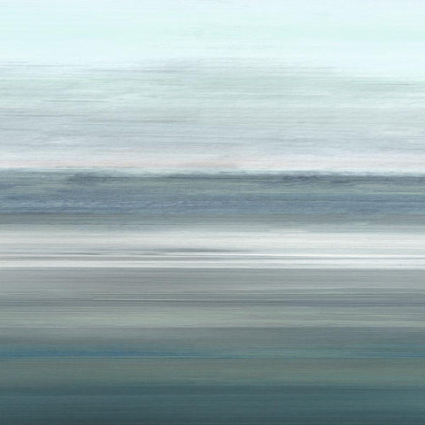 Ocean Expanse Black Ornate Wood Framed Art Print with Double Matting by Jill, Susan
