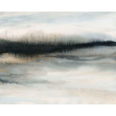 Reaching Dusk Black Modern Wood Framed Art Print with Double Matting by Robinson, Carol