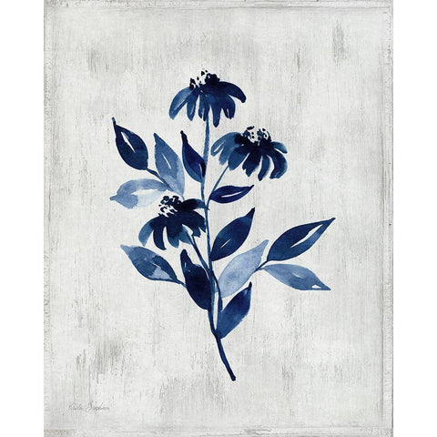 Wild Indigo I Black Modern Wood Framed Art Print by Brockmon, Kristen