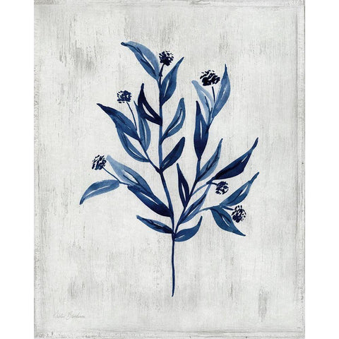 Wild Indigo III Gold Ornate Wood Framed Art Print with Double Matting by Brockmon, Kristen