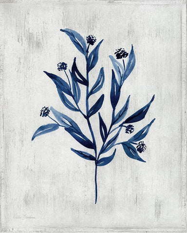 Wild Indigo III Black Ornate Wood Framed Art Print with Double Matting by Brockmon, Kristen