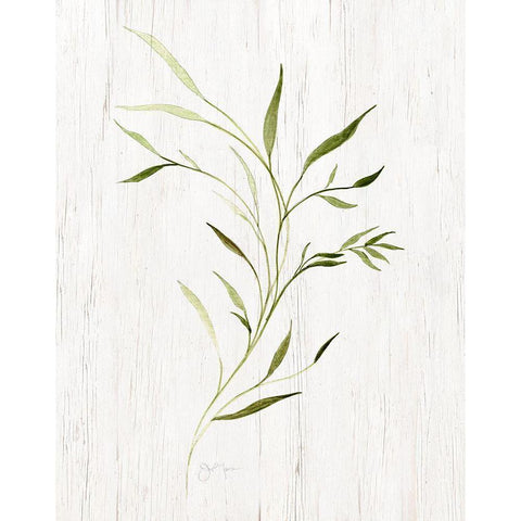 Windblown Leaves II Gold Ornate Wood Framed Art Print with Double Matting by Tava Studios