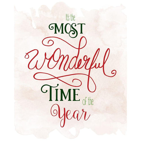 Wonderful Time of the Year Black Modern Wood Framed Art Print by Santiago, Daniela