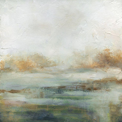 A Quiet Place Black Ornate Wood Framed Art Print with Double Matting by Robinson, Carol