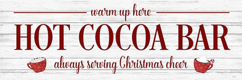 Hot Cocoa Bar Black Ornate Wood Framed Art Print with Double Matting by Carpentieri, Natalie