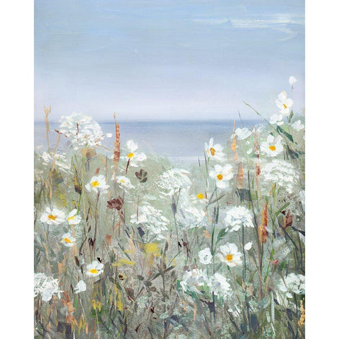 Wild Sea Breeze II White Modern Wood Framed Art Print by Swatland, Sally