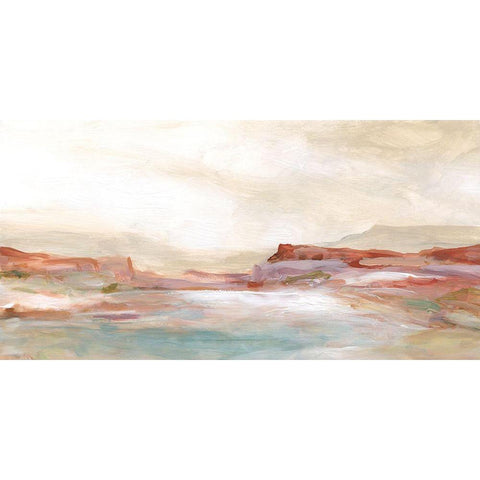 Twilight Desert Mirage White Modern Wood Framed Art Print by Robinson, Carol