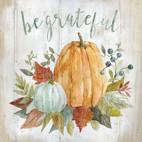 Harvest Blessings II Black Ornate Wood Framed Art Print with Double Matting by Finn, Livi