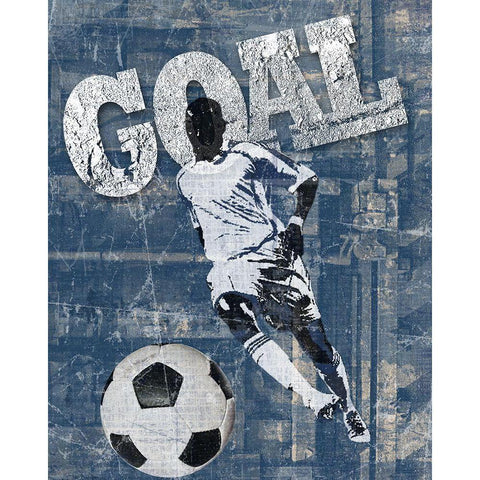 Goal Scorer Gold Ornate Wood Framed Art Print with Double Matting by Craven, Katrina