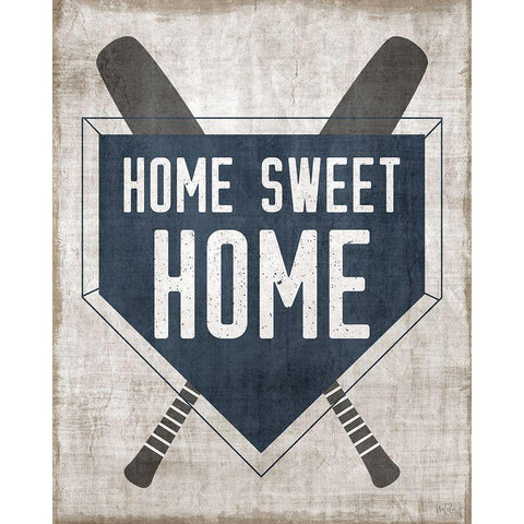 Home Sweet Home Base Black Modern Wood Framed Art Print with Double Matting by Carpentieri, Natalie