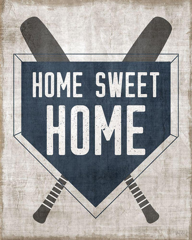 Home Sweet Home Base White Modern Wood Framed Art Print with Double Matting by Carpentieri, Natalie